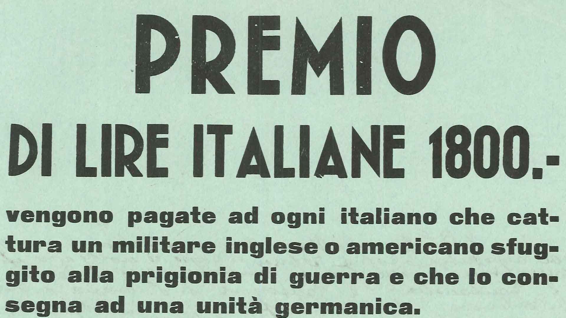 Avviso tedesco rivolto alla popolazione, 1943 (ISRT)